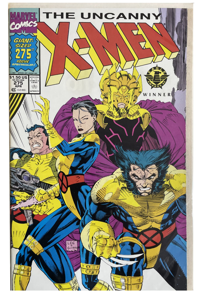 Uncanny X Men 275 Tri Fold Cover Jim Lee Art Work 